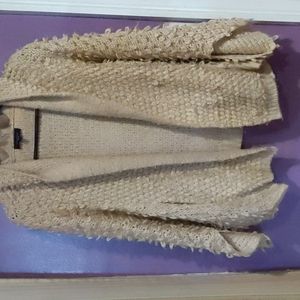 Aftershock London, hooded bat sleeve cardigan with pockets, almond, S/M